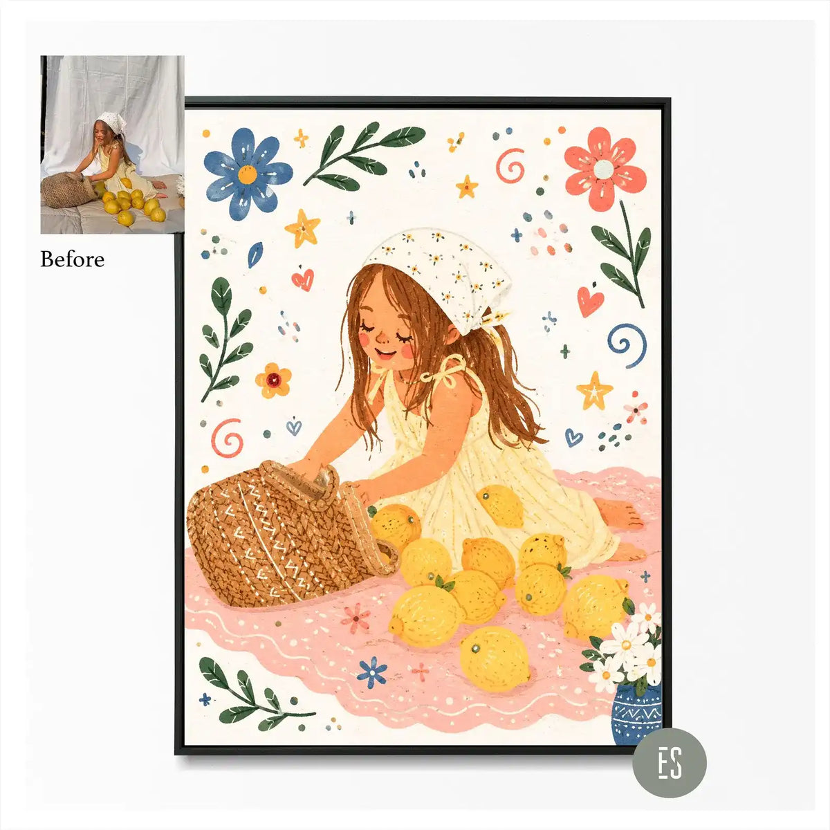Custom Hand-Drawn Portrait — 3-Portrait Bundle